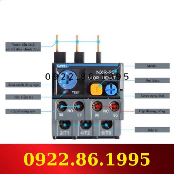 HàngNeW Rơ Le Nhiệt 3 Pha NXR 25 CHINT - , Relay Nhiệt CHINT 3 Pha NXR-25 mới