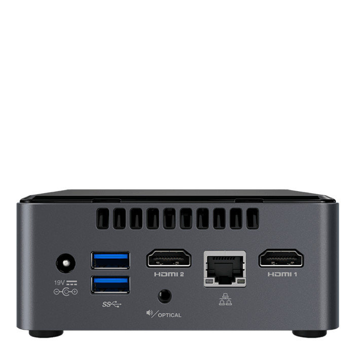 Máy tính văn phòng mini Intel NUC7CJYH - Chưa bao gồm RAM &amp; SSD - Hàng Chính Hãng