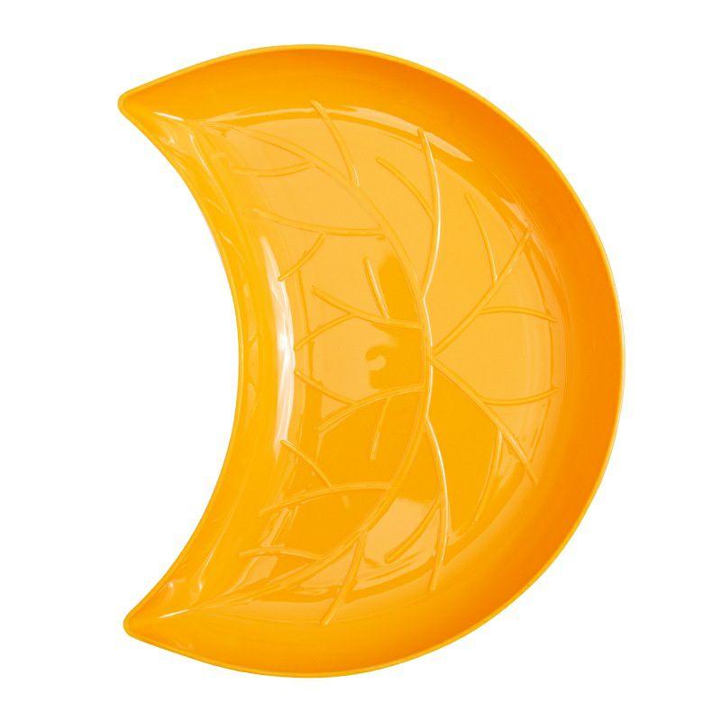 SET 5 ĐĨA NHỰA HÌNH BÁN NGUYỆT NHIỀU MÀU DECOR SIÊU XINH