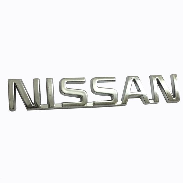 Logo Chữ Nổi NISSAN Dán Trang Trí Đuôi Xe - Đẹp