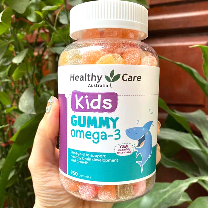 Kẹo Dẻo Healthy Care Kids Gummy Omega 3 250 Viên Cho Bé Bổ Sung Dinh Dưỡng, Tăng Sức Đề Kháng, Hỗ trợ Tim Mạch, Phát Triển Khả Năng Tư Duy Cho Bé