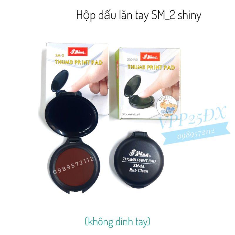 Hộp dấu lăn tay SM-2A shiny.bàn dấu lăn tay không dính