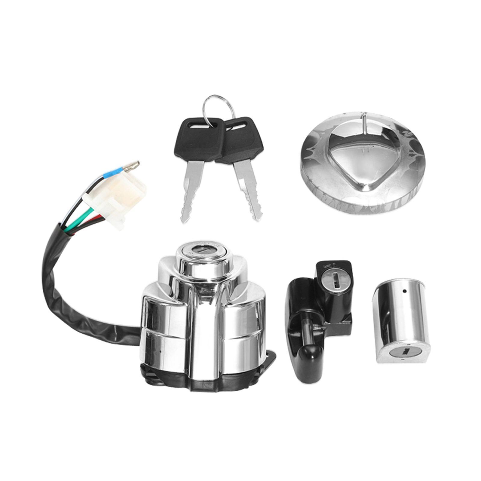 Ignition Fuel Tank Cap Cover Set for Shadow VT 400