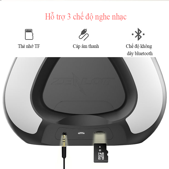 Loa bluetooth Zealot hàng chính hãng kiêm đồng hồ báo thức, đèn ngủ để bàn S23 âm thanh sống động tương thích điện thoại, laptop, máy tính...