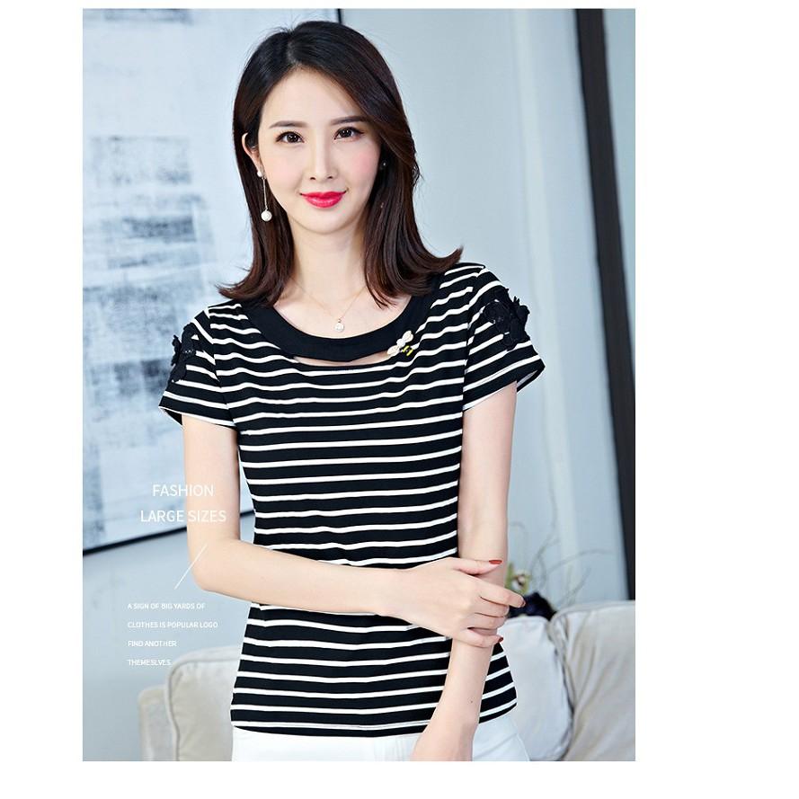 Áo thun thời trang phối cài áo hình con ong AN15