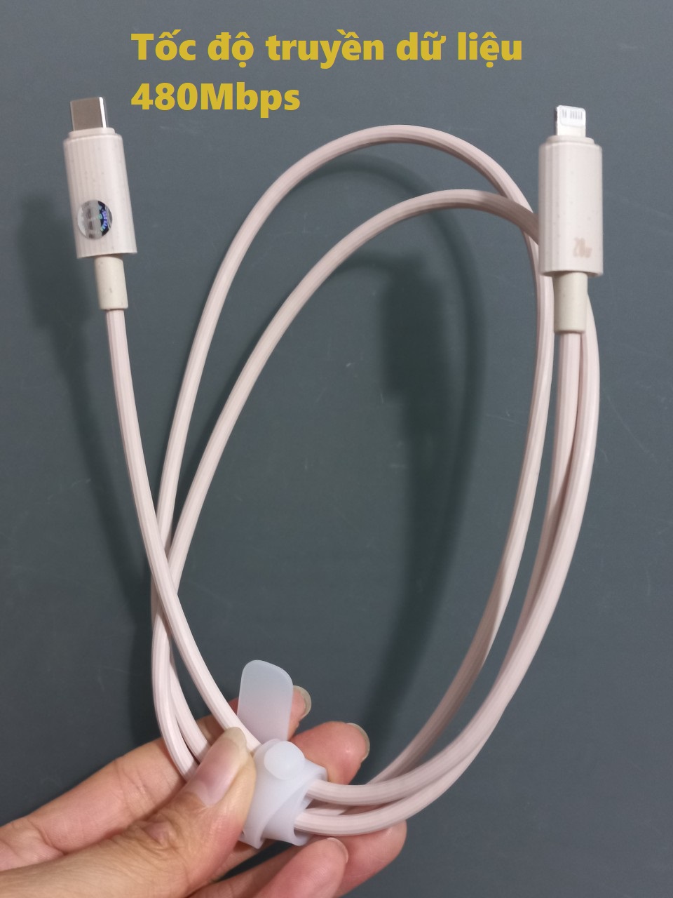 Dây sạc nhanh cho iP Type C to iP PD20W vật liệu thiên nhiên siêu bền Baseus Habitat CB000058 _ Hàng chính hãng