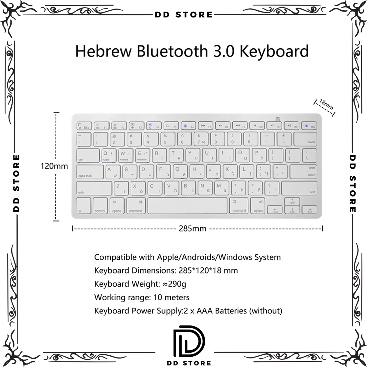 Bàn Phím Mini Bluetooth Không Dây KBM-102 Dùng Cho PC Laptop Macbook Ipad Tivi - Hàng chính hãng