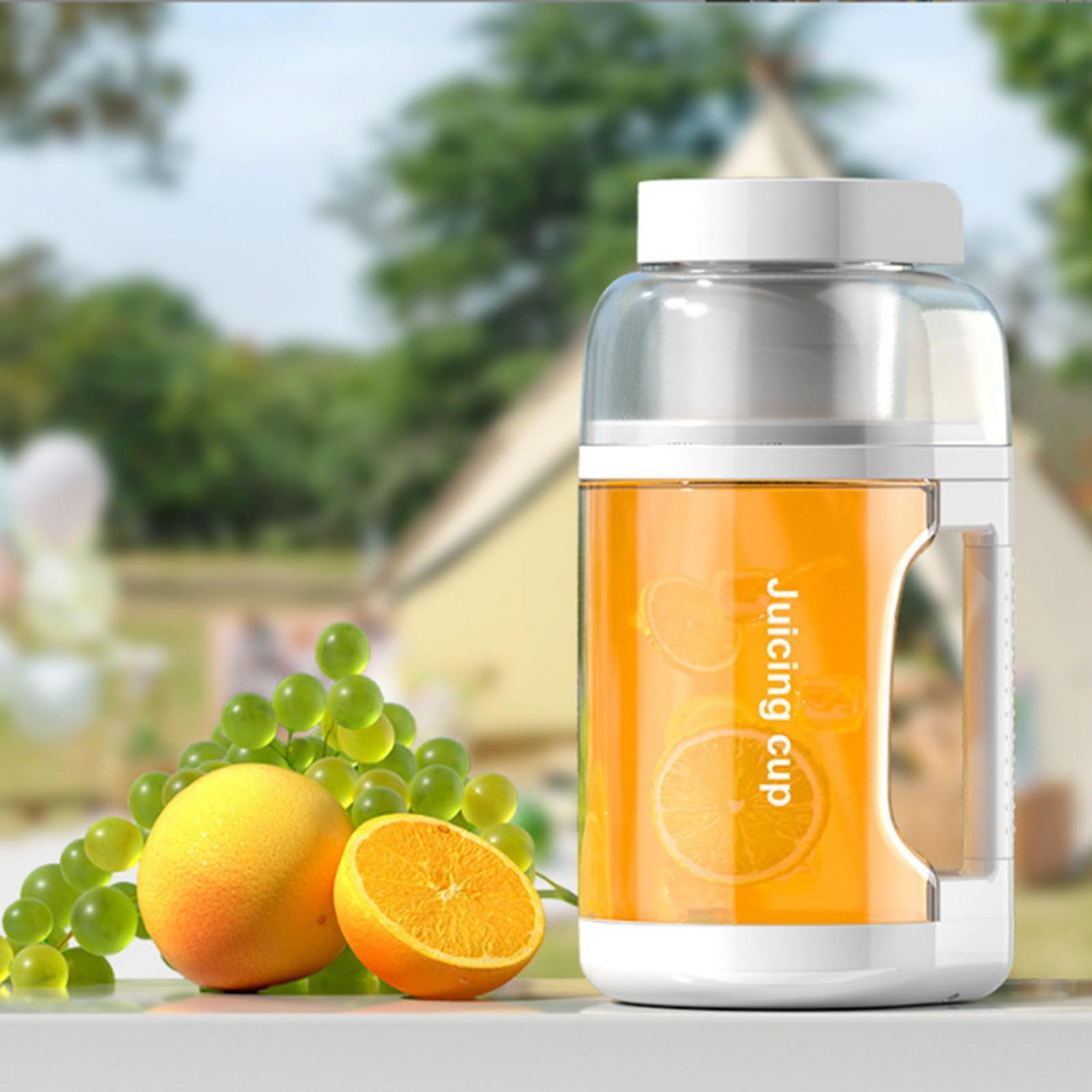 Electric Juicer Cup with Straw Fruit Juice Mixer for Fruits Watermelon Juice