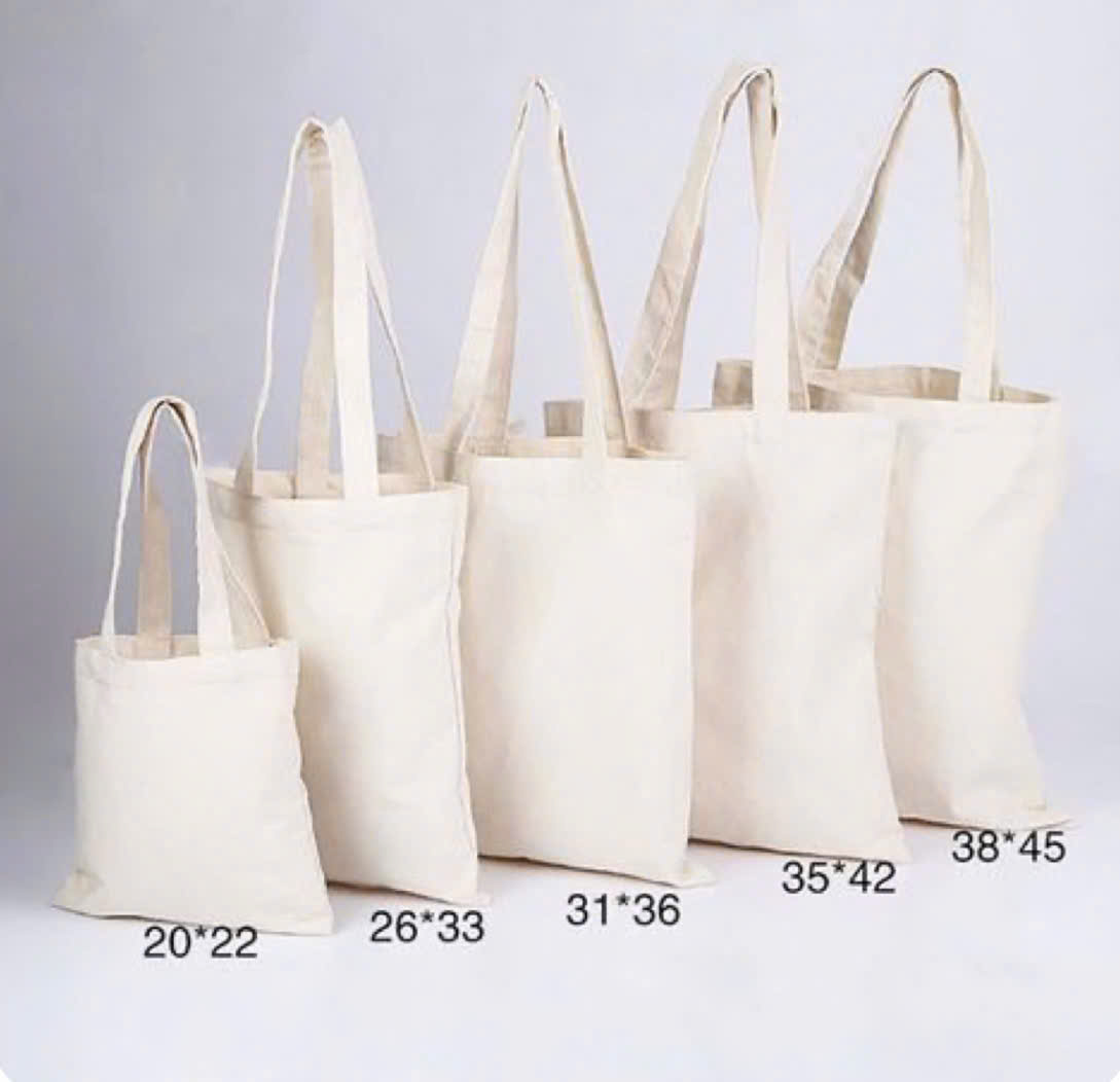 Túi tote trơn và hoạ tiết hình dễ thương xinh xắn nhiều size 3B