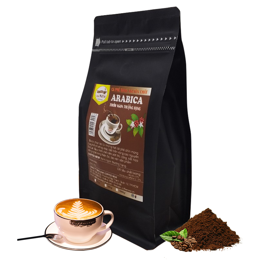 Combo 2 Gói Cà Phê Robusta + Arabica - TẶNG thìa đong cà phê - Dạng Xay Pha Phin - Hương Thơm Nồng - Vị Chua Thanh - Coffee New