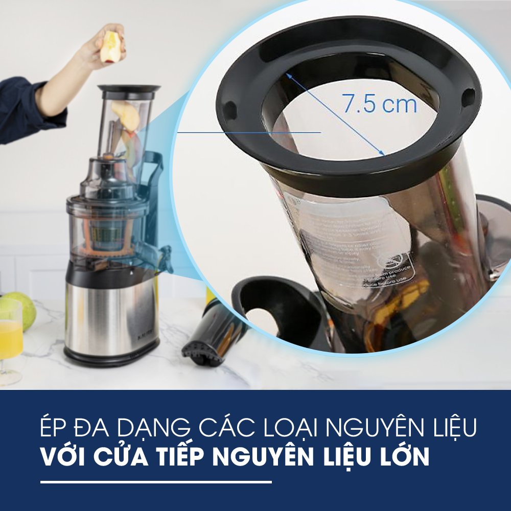 Máy Ép Trái Cây, Máy Ép Chậm Cao Cấp KALITE KL-565 Tiêu Chuẩn Châu Âu Dung Tích Công Suất 240 W - Hàng Chính Hãng