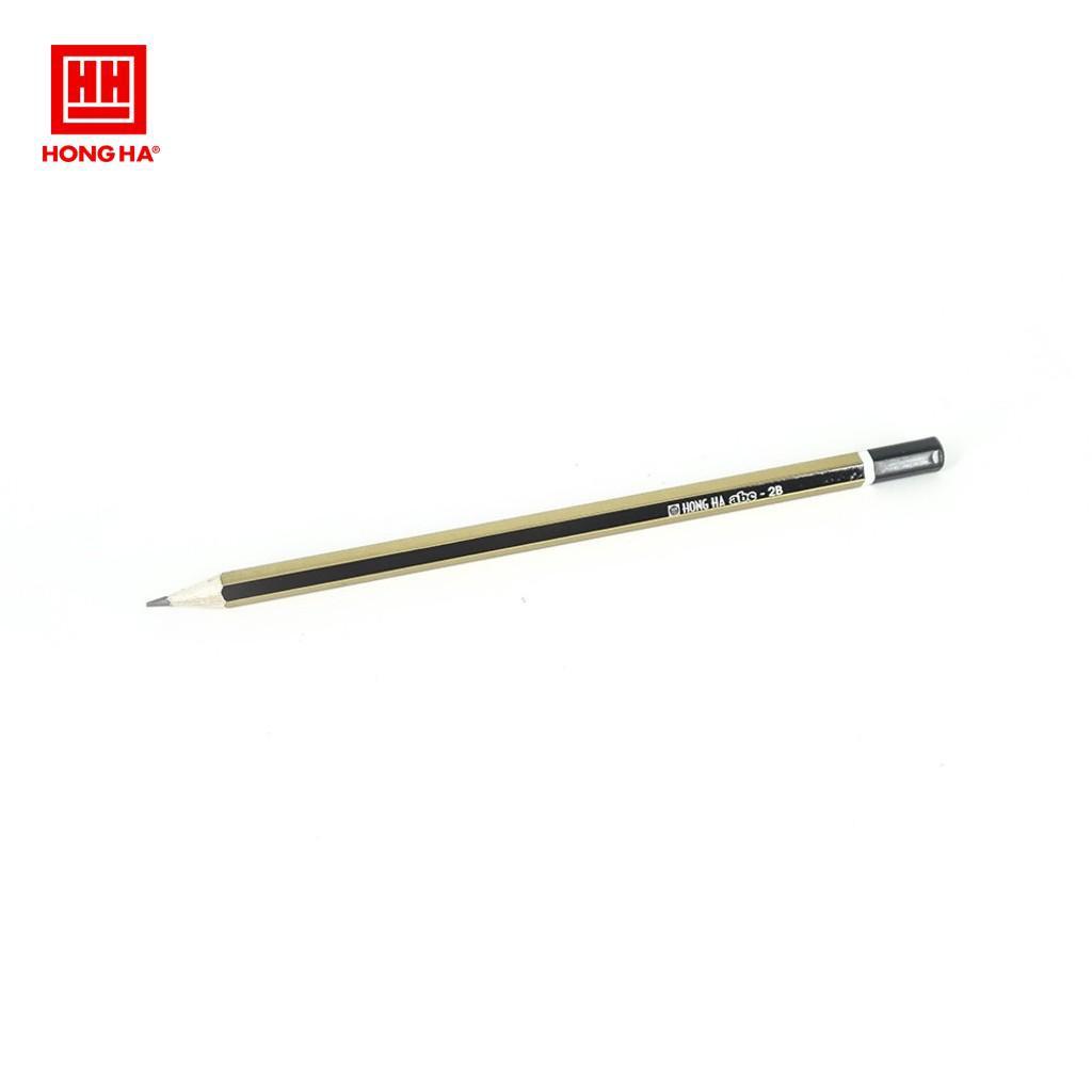 Hộp 12 Cây Bút Chì 2B ABC Không Tẩy Hồng Hà