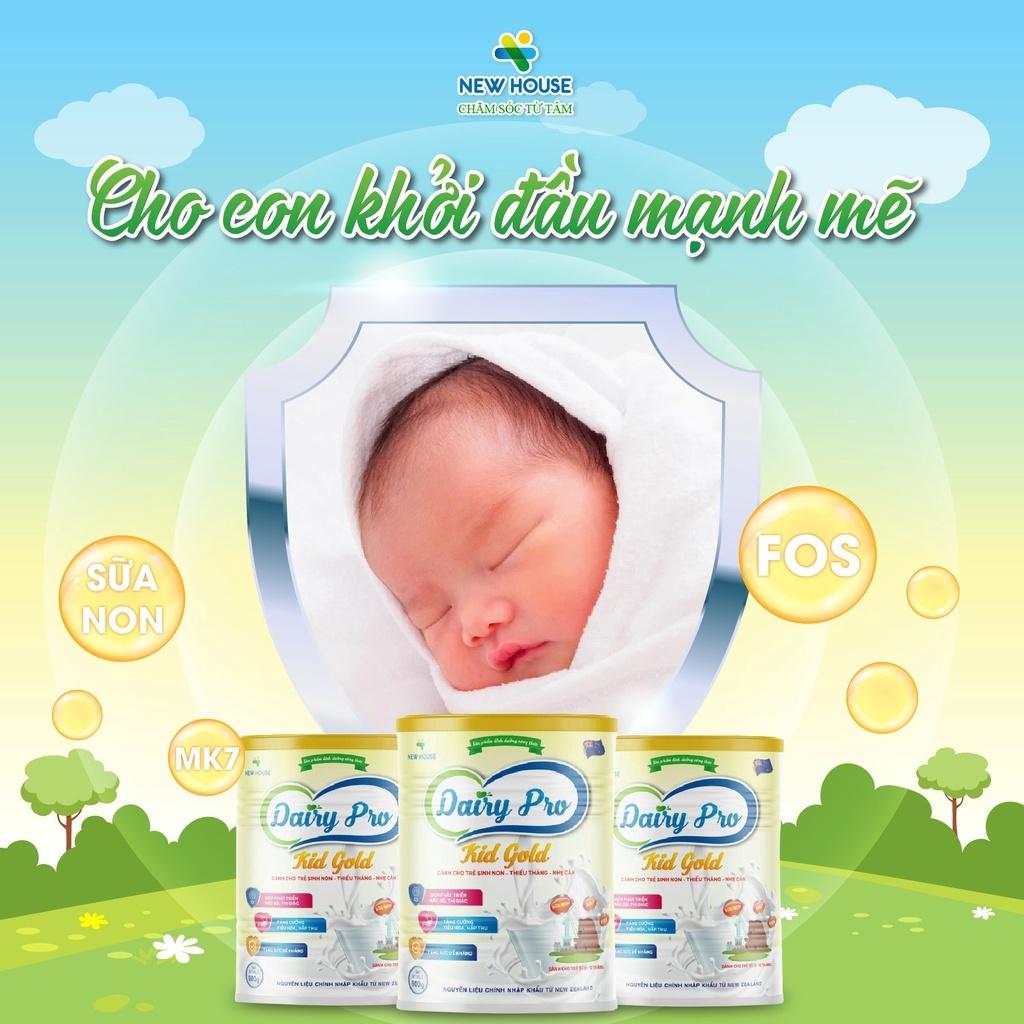 Sữa dinh dưỡng Dairy Pro Kid Gold 400-900g -Dành cho bé sinh non, thiếu tháng, nhẹ cân - Childs_day.