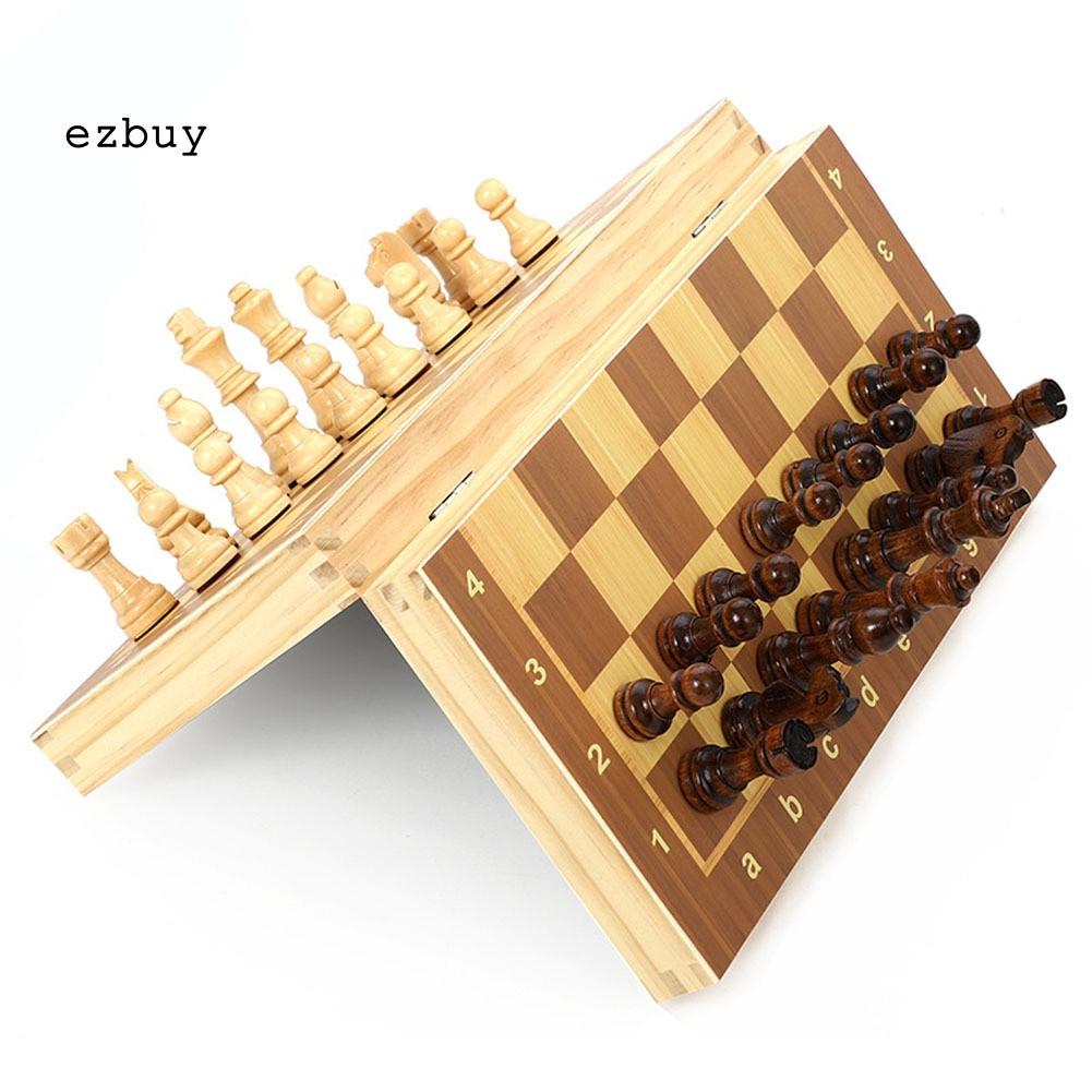 Bộ cờ vua bằng gỗ có nam châm có thể gấp gọn tiện dụng