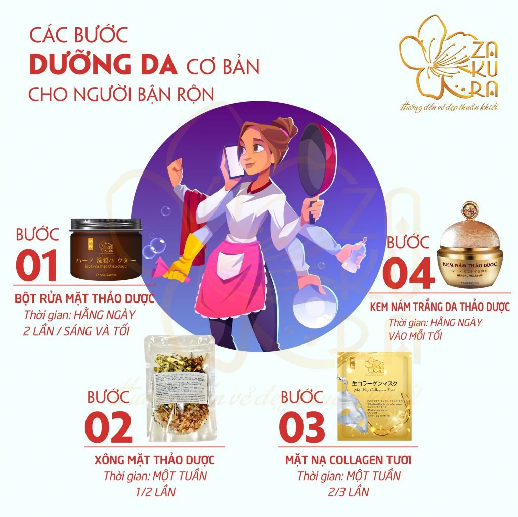 KEM NÁM THẢO DƯỢC ASA ZAKURA