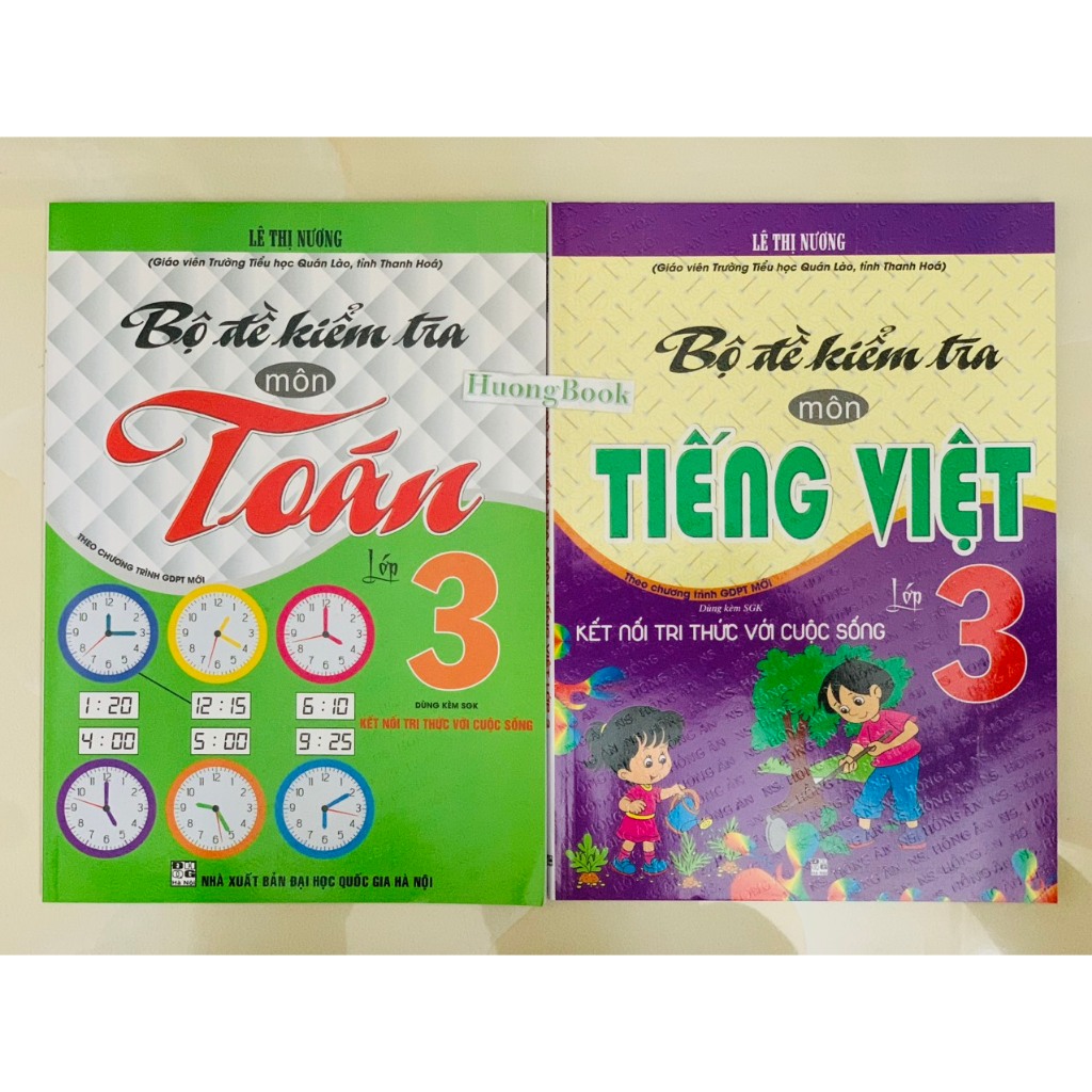 Sách - combo bộ đề kiểm tra môn tiếng việt - toán lớp 3
