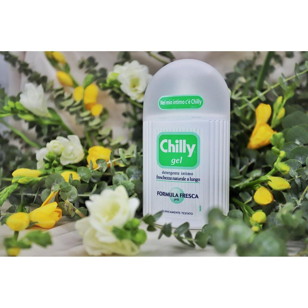 Dung dịch vệ sinh phụ nữ Chilly Gel - Se se lạnh, bùng tươi mát - số 1 tại Italy - (200ml/chai)