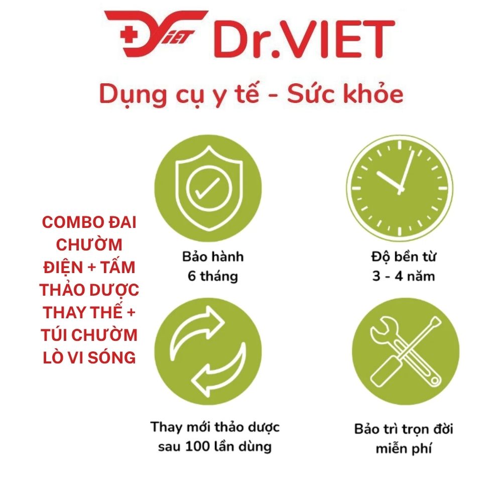 Đai chườm làm nóng bằng điện Hapaku Đầu gối