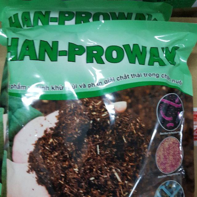 MEN VI SINH Han pro way khử mùi chuồng trại đất nèn gói 1kg tiết kiệm