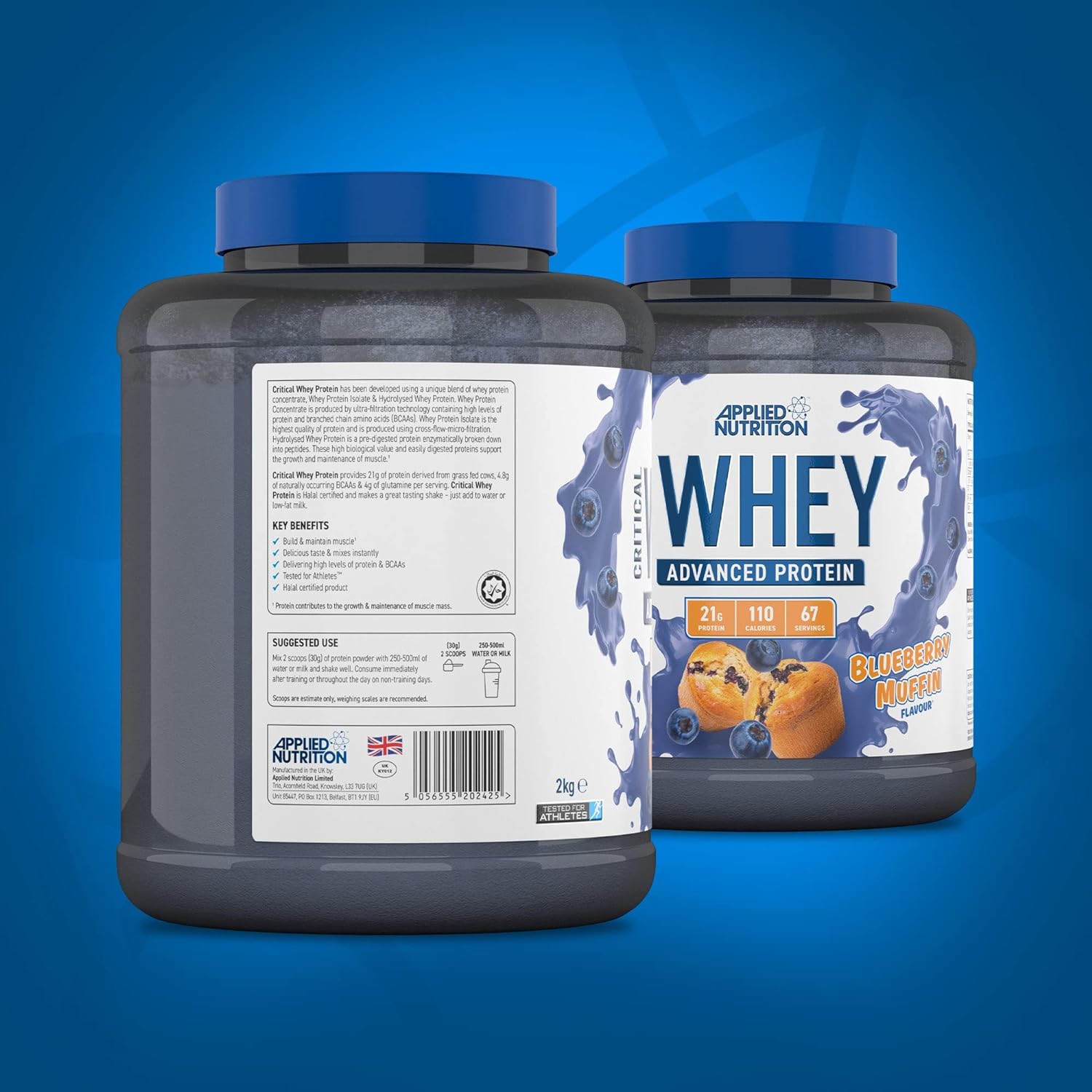 Applied Nutrition Critical Whey Protein Powder 2kg - Whey Protein BCAAs &amp; Glutamine Hỗ Trợ Tăng Cơ Hiệu Quả Whey Mall