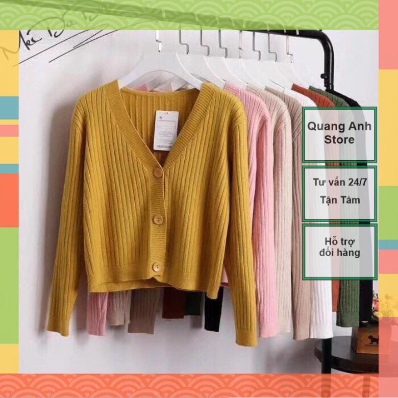 Áo Len Cadigan 3 Cúc Hàng Quảng Châu_Xưởng May Quang Anh