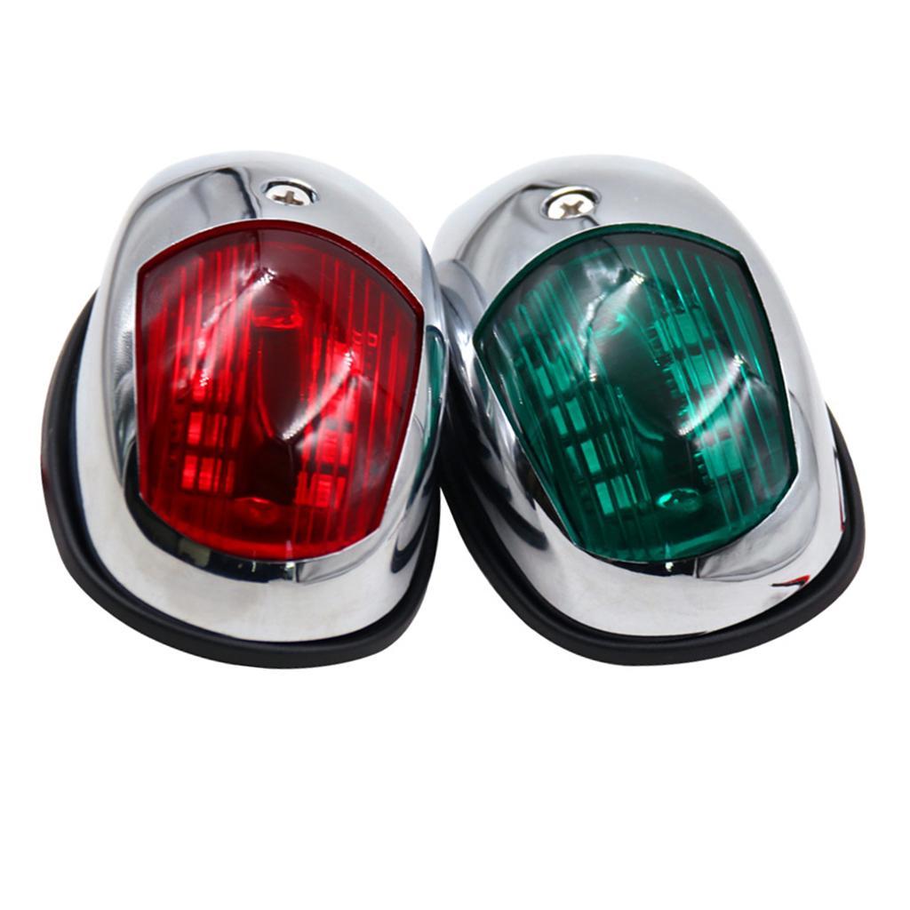 Boat LED Navigation Lights Red And Green, Marine Sail Signal Lamp for Bow