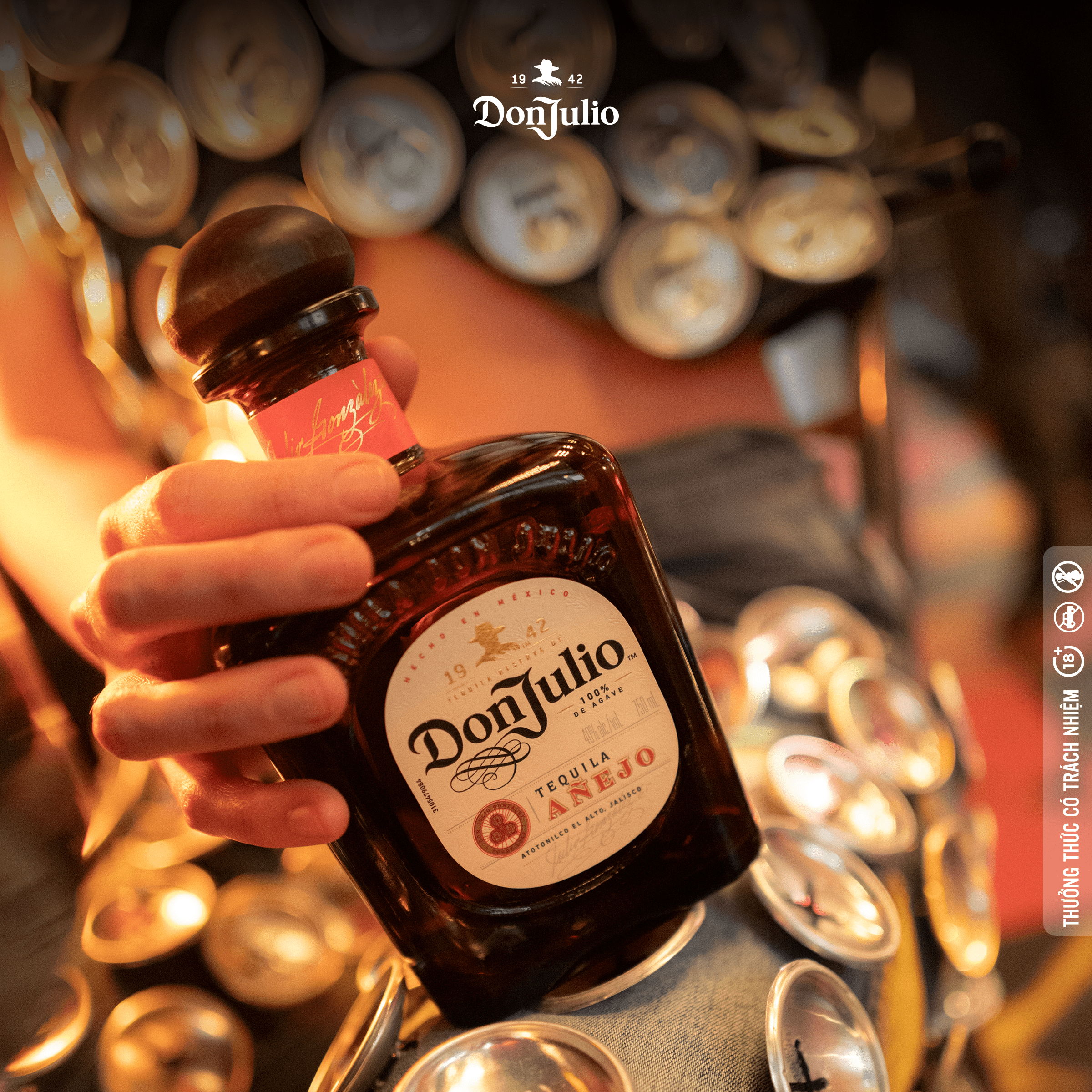 Hộp Quà Tết Rượu Don Julio Anejo Tequila 38% 750ml – Rượu Tequila Chính Hãng