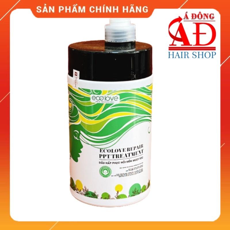 BỘ DẦU GỘI HẤP Ủ TÓC HÀN QUỐC ECOLOVE NATURAL PHỤC HỒI SIÊU MƯỢT 1000ML