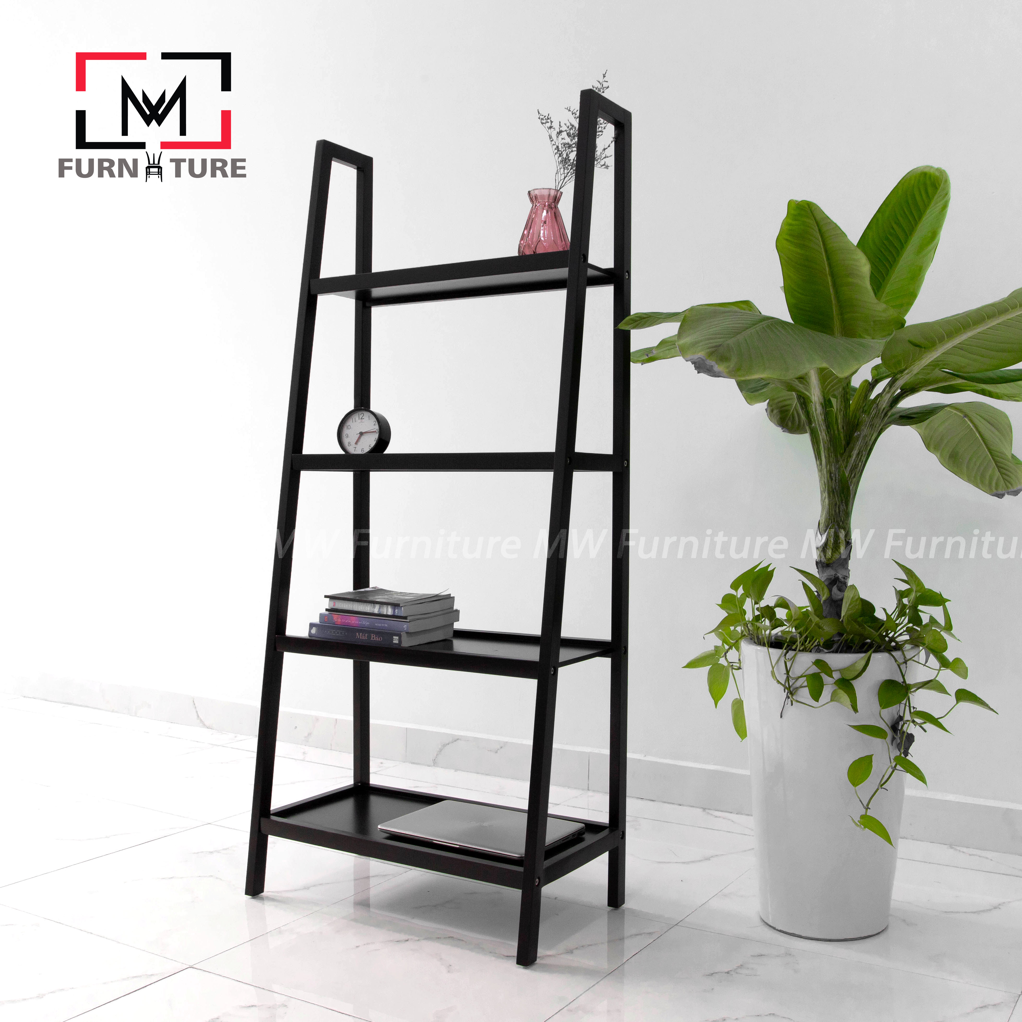 COMBO KỆ SÁCH GỖ 3 TẦNG VÀ 4 TẦNG SIZE L - COMBO A BOOK SHELF SIZE L