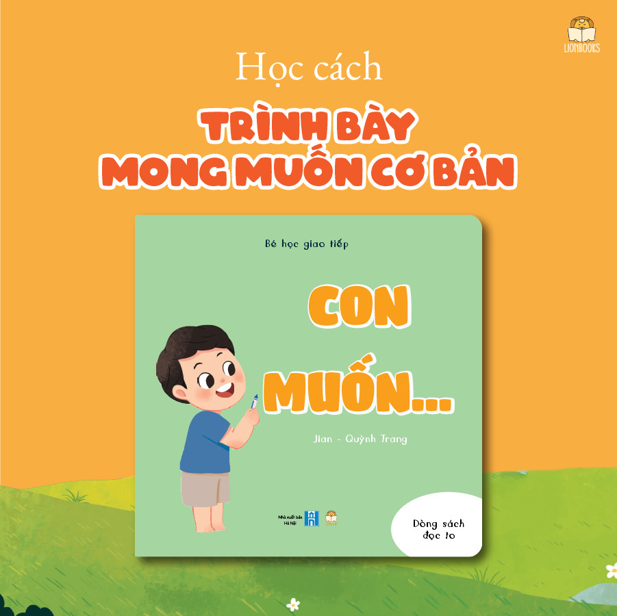 Sách - Bộ Bé Học Giao Tiếp 4 cuốn - Bồi cứng &amp; Song ngữ Việt-Anh