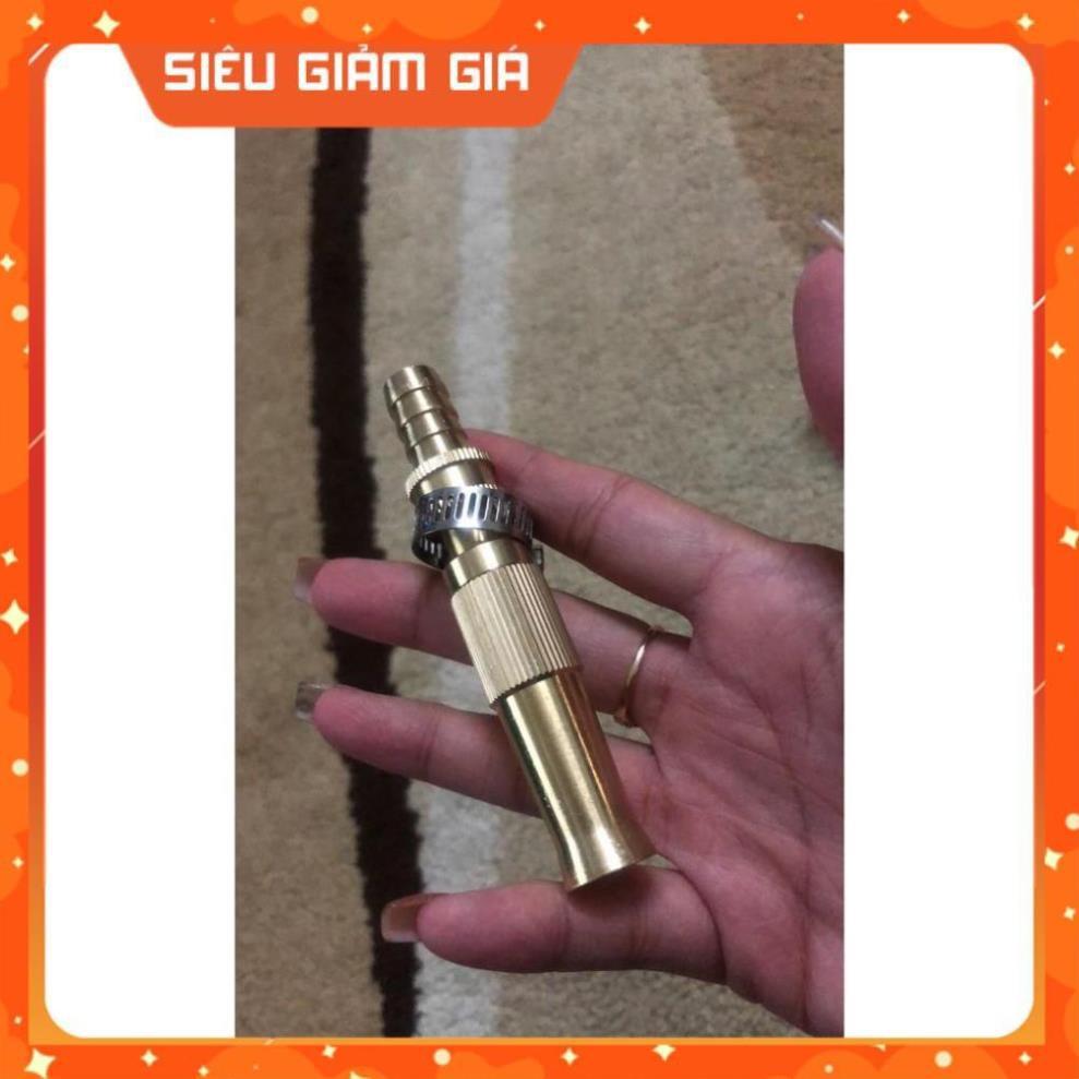 Đầu vòi xịt tăng áp mini phun nước rửa xe, tưới cây tăng áp đa năng tặng kèm đai siết 206587
