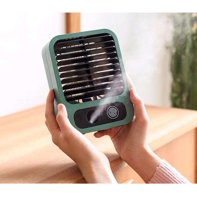 Quạt Tích Điện Điều Hoà Hơi Nước Để Bàn 3 Tốc Độ Gió Cao Cấp