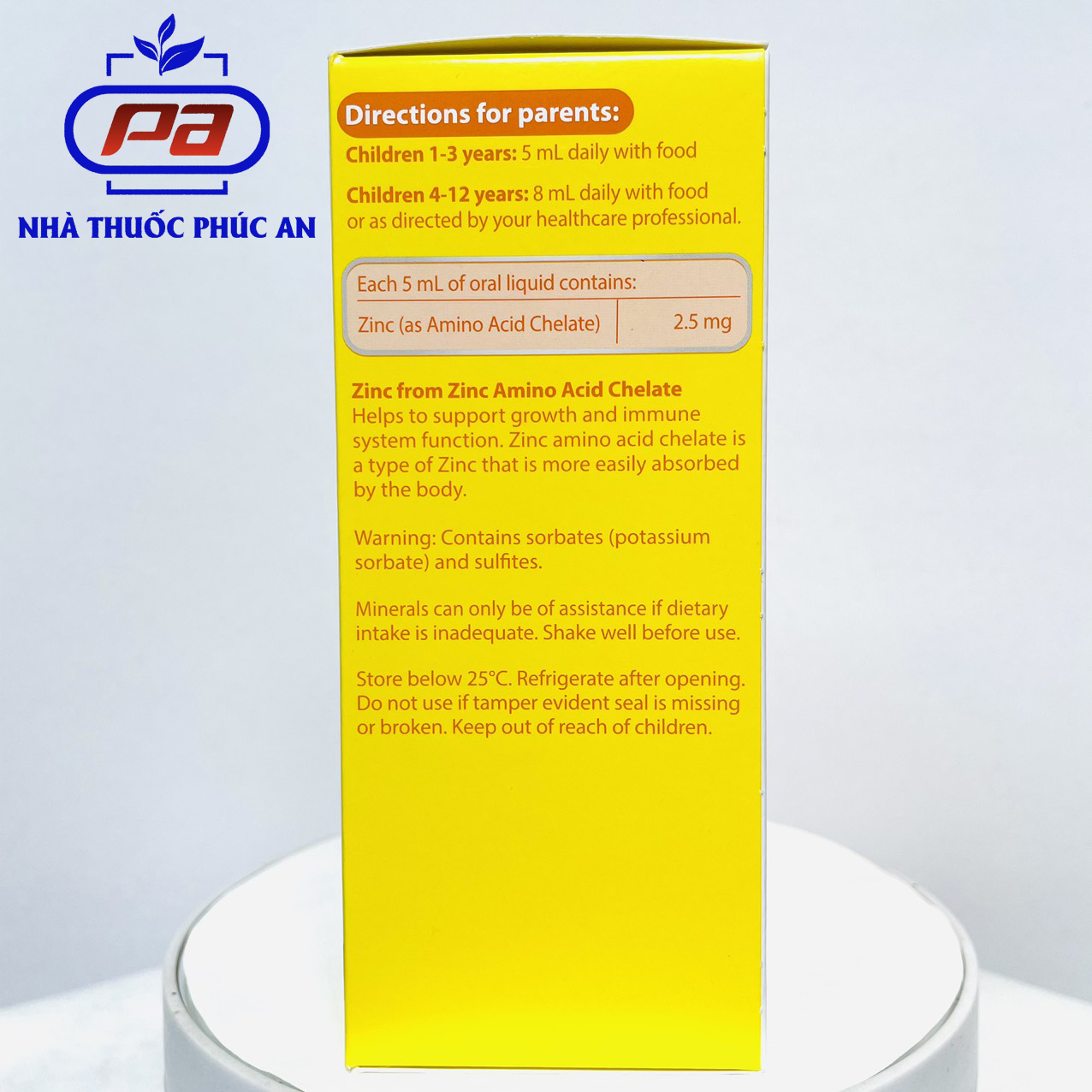 Siro Nature's Way Kids Smart Liquid Zinc 100ml bổ sung kẽm, tăng sức đề kháng cho bé, hỗ trợ tiêu hoá