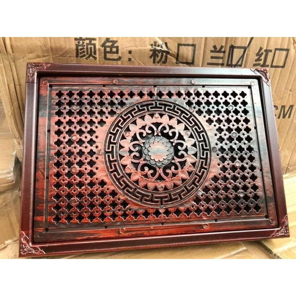 KHAY TRÀ NHỰA GIẢ GỖ SIÊU SANG CHẢNH