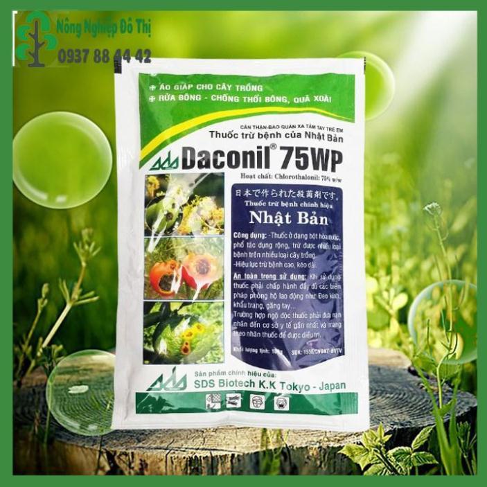 Thuốc trừ bệnh Daconil 75WP Nhật Bản 100g - Trị đốm lá, thán thư, chống đổ ngã cây con