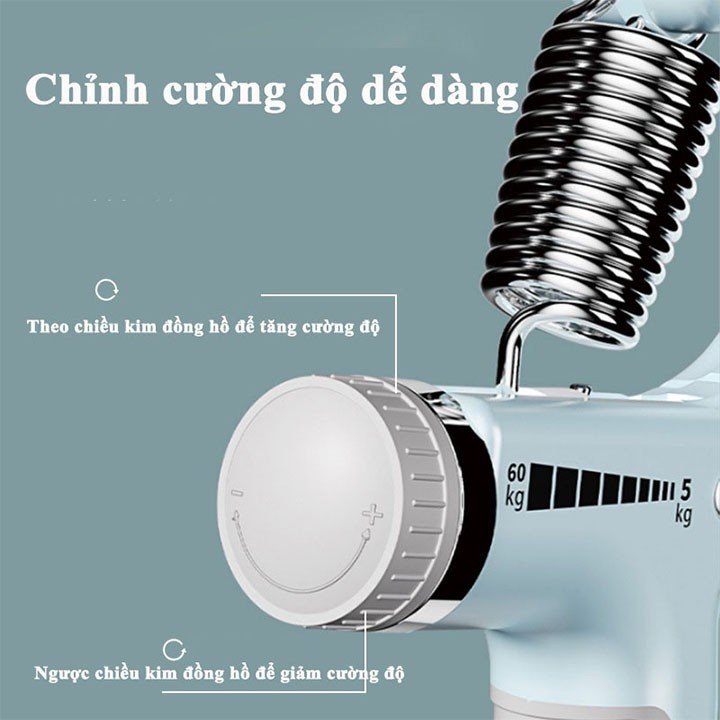 Kìm bóp tay kiềm tập lực tay chữ A dụng cụ tập gym có lò xo điều chỉnh lực 5 - 60kg tập cơ ngón tay hiệu quả