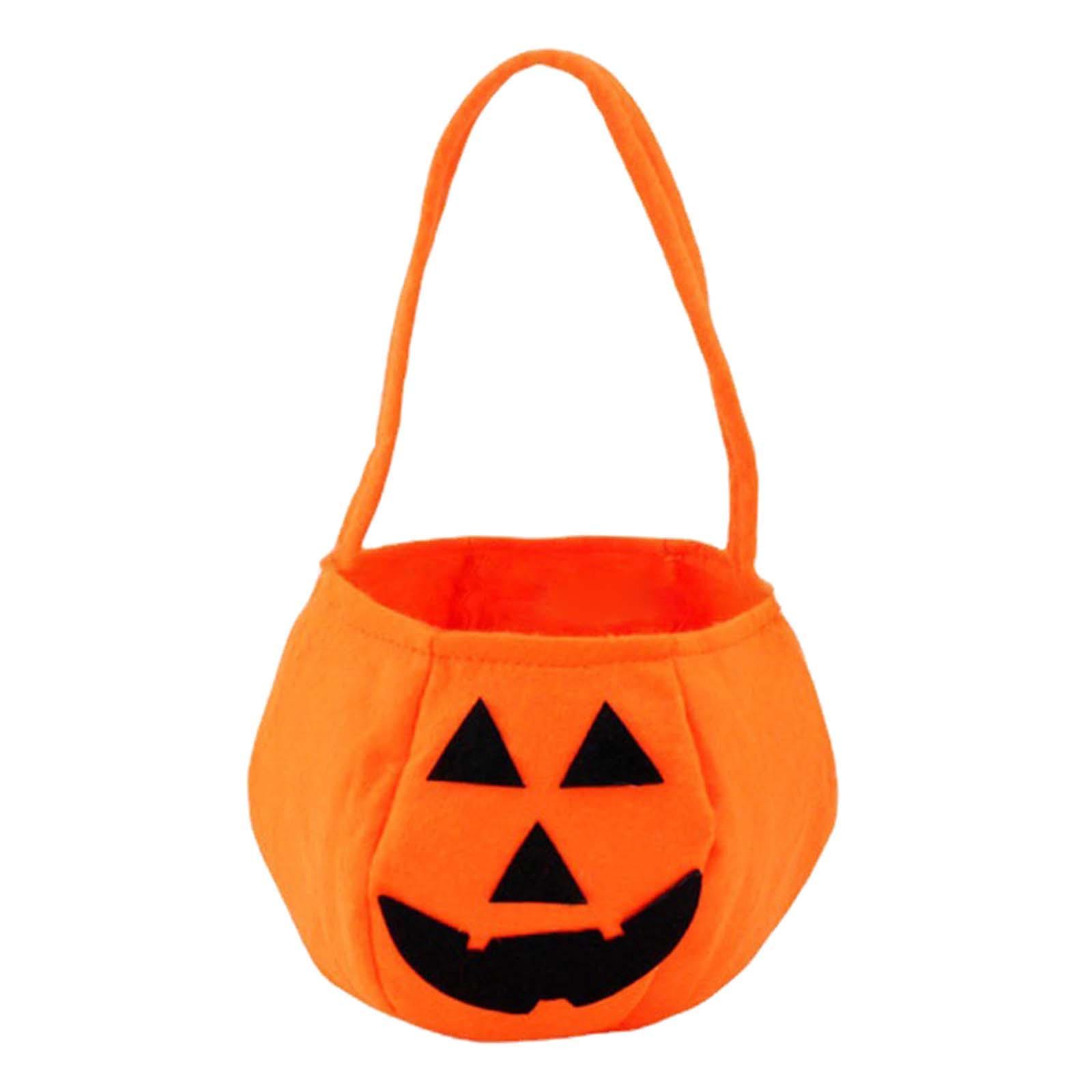 Halloween Pumpkin Bag Gift Bags Candy Tote Bag for Halloween Travel Vacation