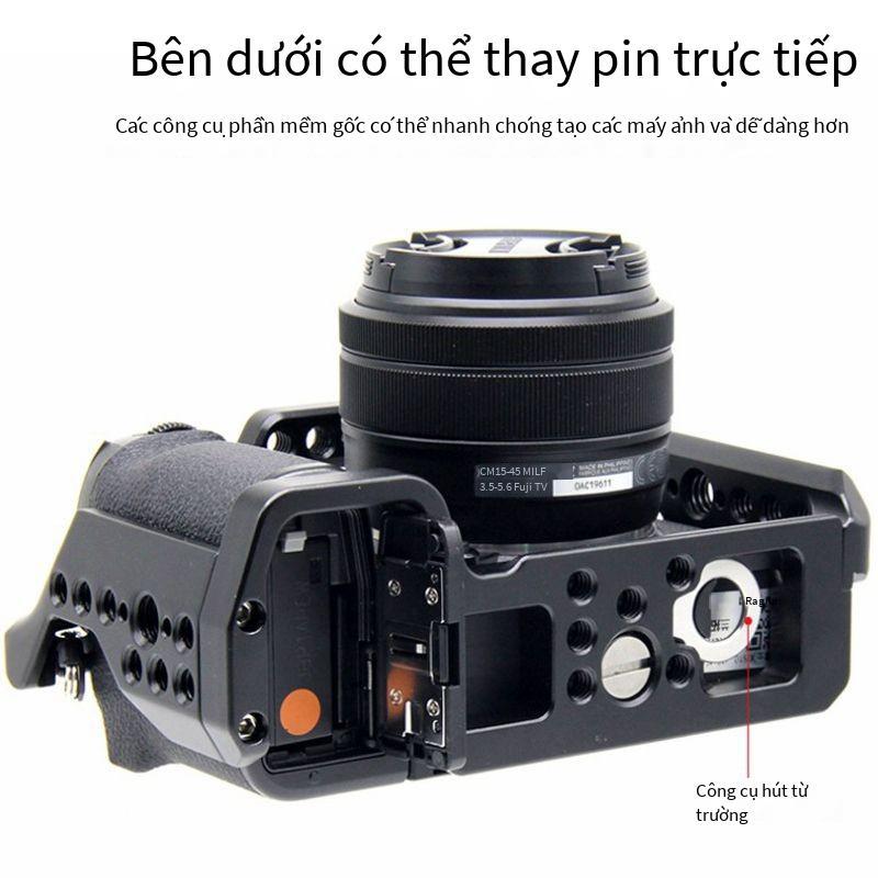 Phong cách mới nhất phù hợp với phụ kiện máy ảnh lồng thỏ Fuji X-S10, tấm tháo nhanh SLR, bộ ổn định chụp dọc, nắp bảo vệ mở rộng XS10