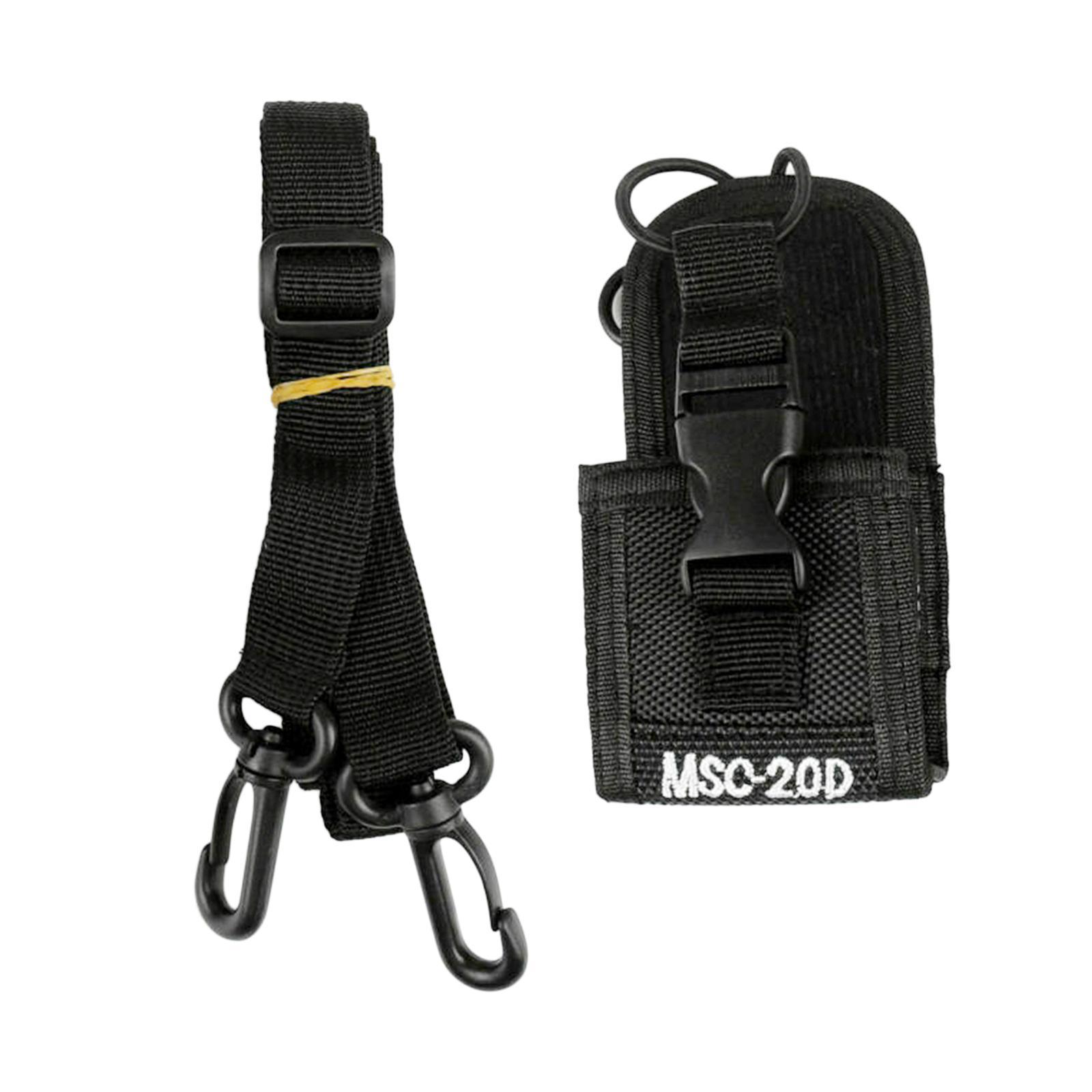 2x Premium Radio Holder Case Holster Pouch for Radio Walkie Durable