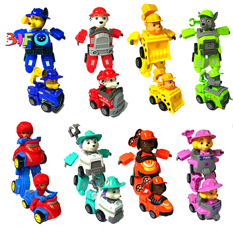 Đồ chơi biến hình biệt đội xe những chú chó cứu hộ Paw Patrol lẻ túi rời