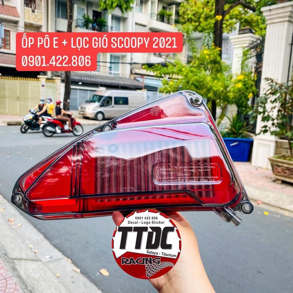 Ốp pô e lọc gió Scoopy 2021/2022