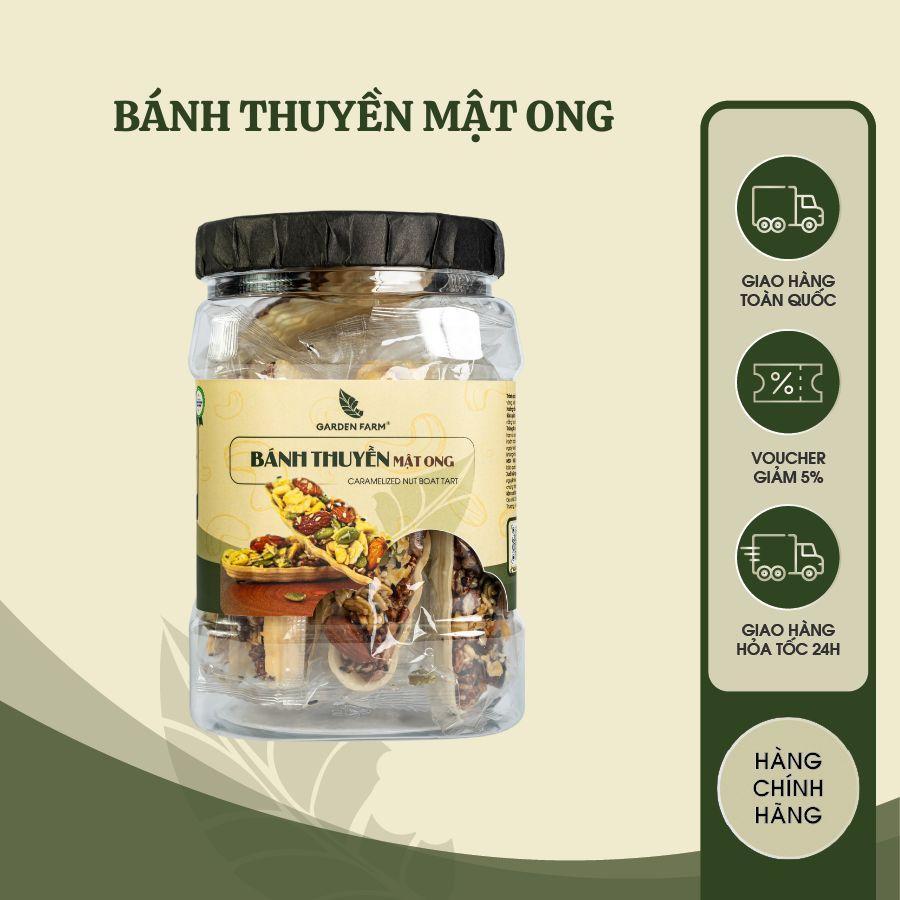 Bánh thuyền mật ong GARDEN FARM Hũ Vuông 300g