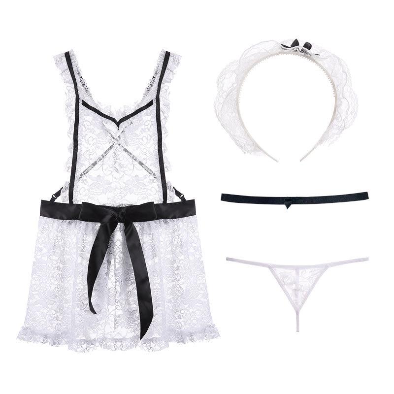 Váy hầu gái ren xuyên thấu sexy đáng yêu anime cosplay nàng hầu giúp việc maid gợi cảm quyến rũ BIKI HOUSE N774 - TPHCM