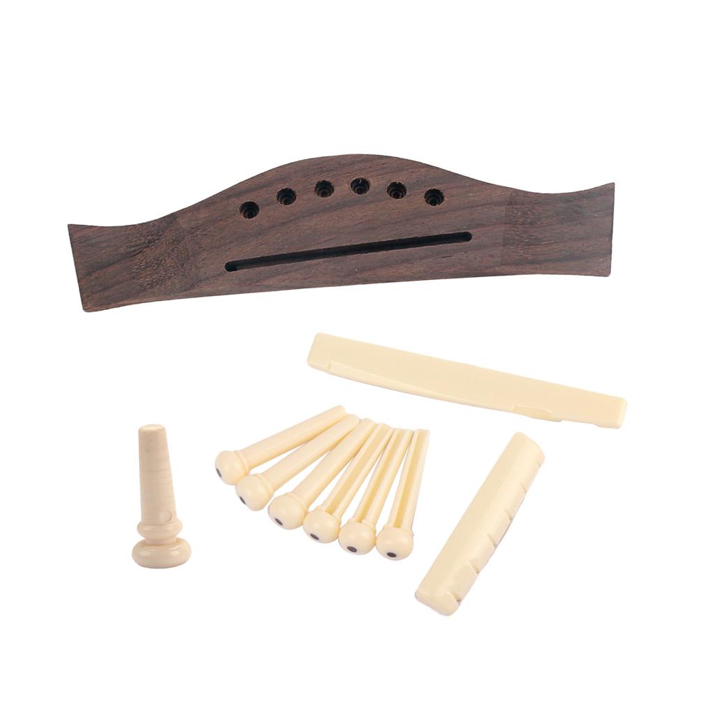 1 Bộ Đàn Guitar Gỗ Hồng Sắc Cầu + Xương Cầu Chân Yên Ngựa Hạt Cho Phần Guitar Phụ Kiện
