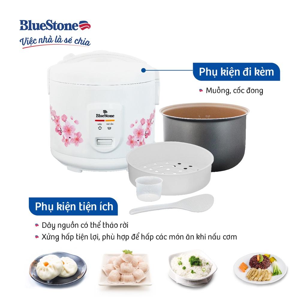 Nồi cơm điện BlueStone RCB-5525 1.8L - Công suất: 900W, Bảo hành 2 năm toàn quốc, Hàng chính hãng