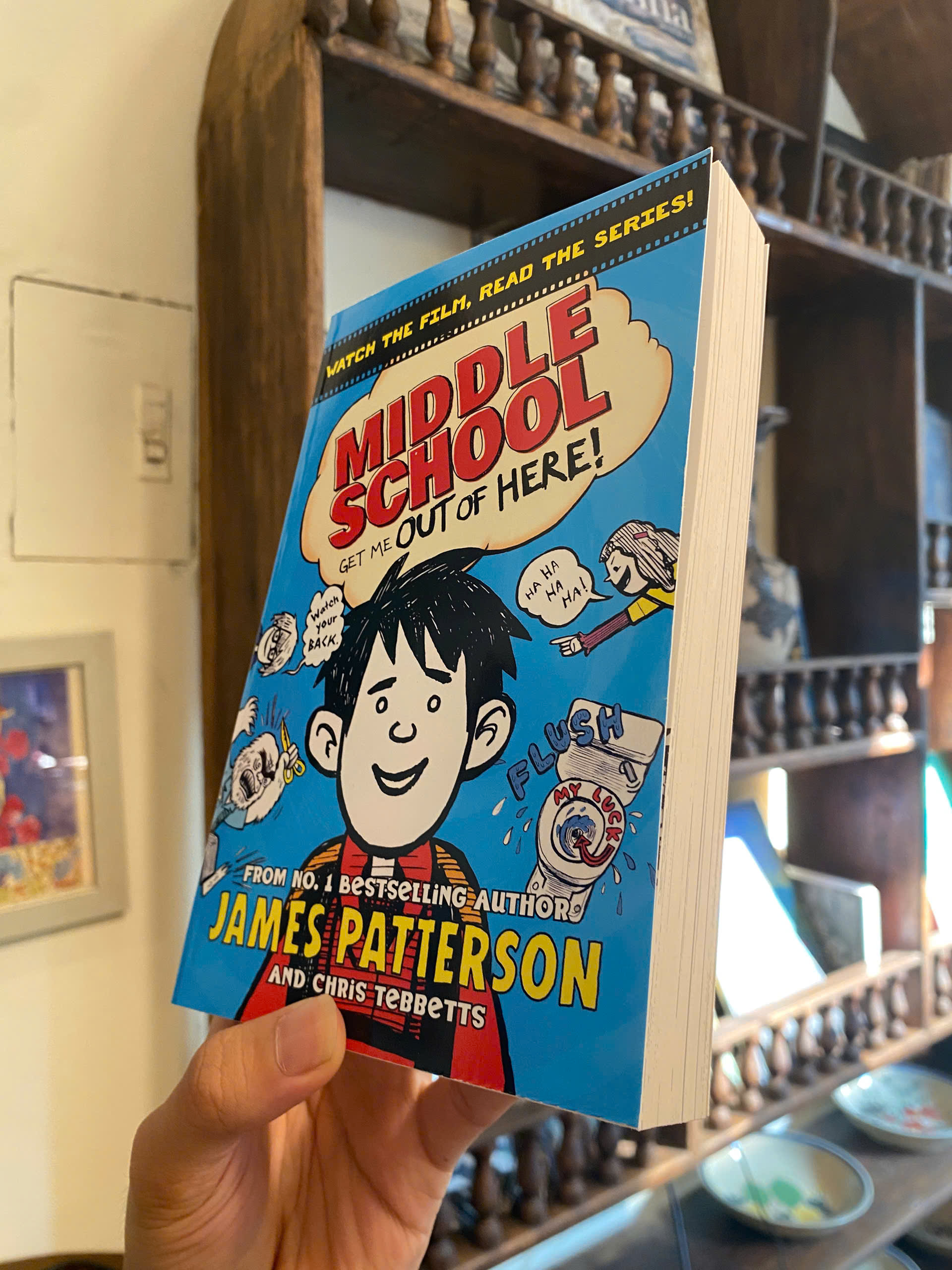 Sách - Middle School: Get Me out of Here! by James Patterson | Children's English Fiction Novel