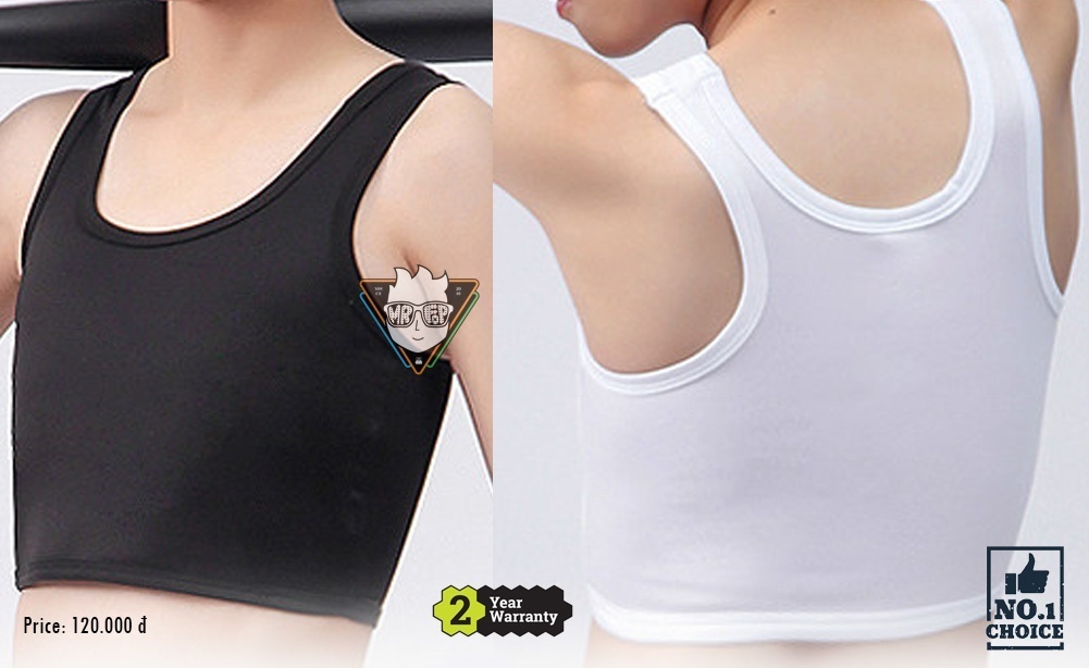Áo nịt ngắn không gài không dán Tomboy Transguy
