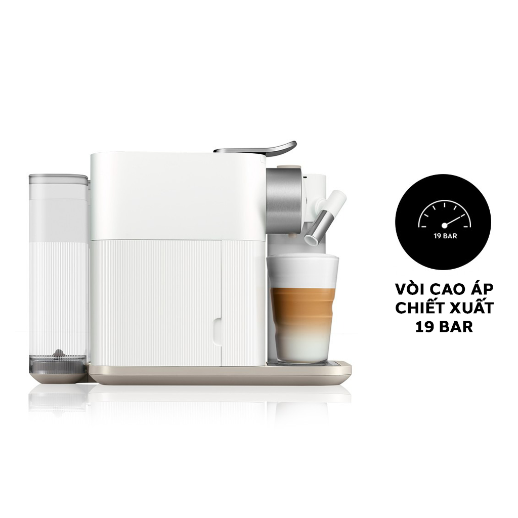 Máy pha cà phê Nespresso Gran Lattissima Trắng - Hàng chính hãng