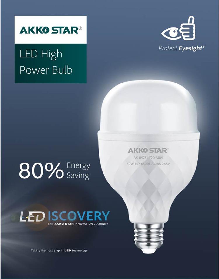 BÓNG ĐÈN LED  15W AKKO STAR 89713- HÀNG CHÍNH HÃNG