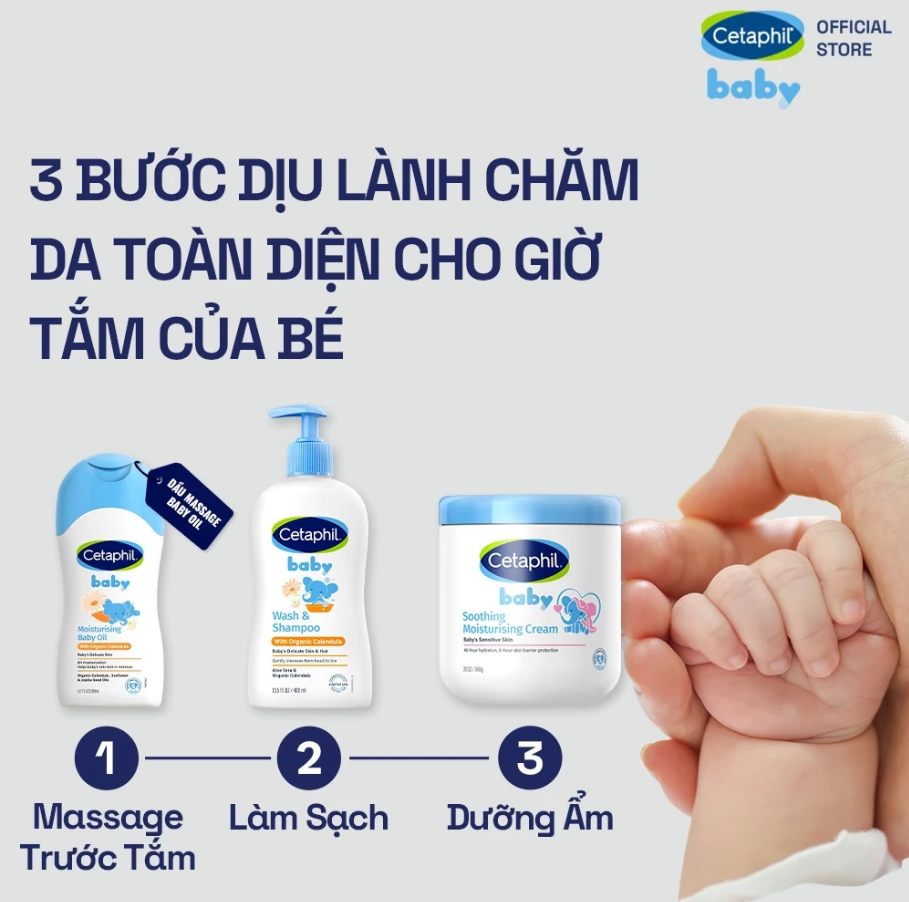 Kem Chống Hăm Cho Bé Cetaphil Baby Chiết Xuất Cúc Vạn Thọ Hữu Cơ 70G